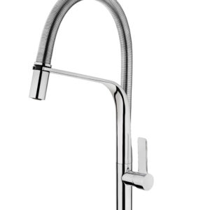 Grifo de cocina monomando profesional con caño giratorio