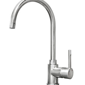 Grifo de cocina monomando con caño alto giratorio