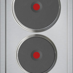 Placa Modular con 2 placas eléctricas blindadas en 30 cm